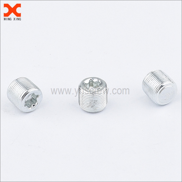 zinc plated torx drive flat point set screw manufacturers
