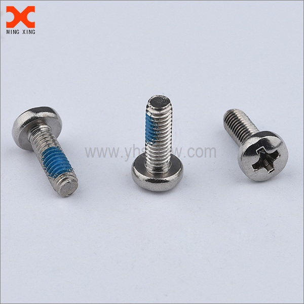 zinc plated steel nylon phillips pan head machine screw