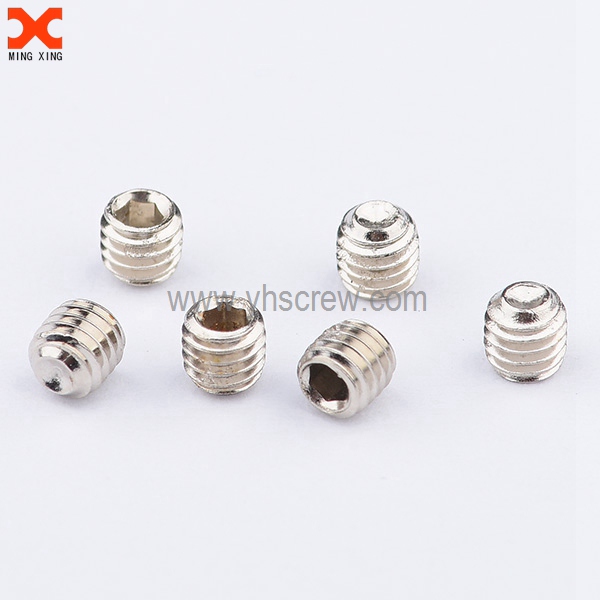 Stainless steel socket set screw cup point