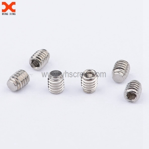 Micro socket cap flat point grub screw wholesale