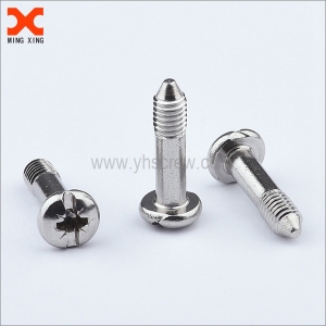 Pozidriv and slot pan head captive nickel plated machine screws