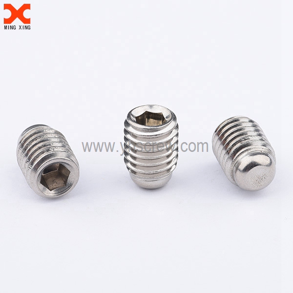 stainless steel hex socket oval point set screw supply