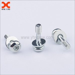 Torx pan head captive screw with flat washer and spring washer