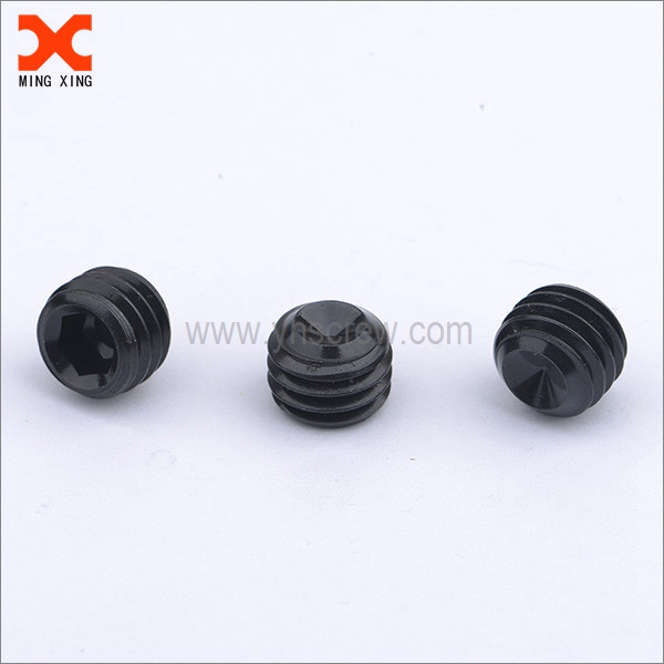 m10 black phosphating set screw cone point