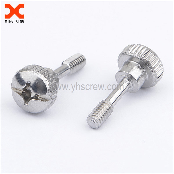 Cross recessed slotted stainless steel shoulder screws