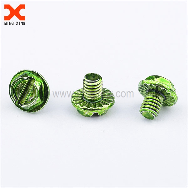 indented hex serrated washer head decorative machine screws