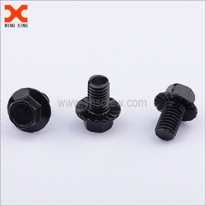 10.9 grade black zinc hex flange screw