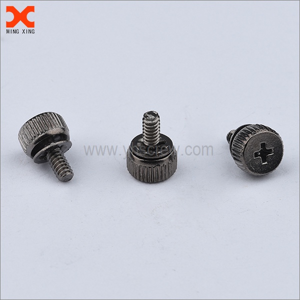 Internal tooth washer knurled head thumb metric sems screws