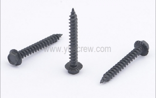 Black hex head screws